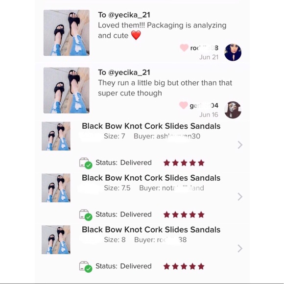 Black Bow Knot Cork Slides Sandals - Picture 9 of 11